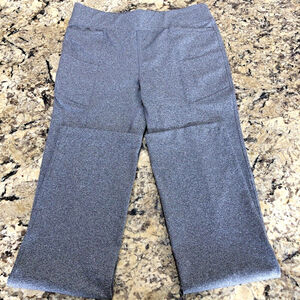 Size M Athletic Works Womens Gym Work Out Yogo Pants Dri More Slim Grey Stretchy